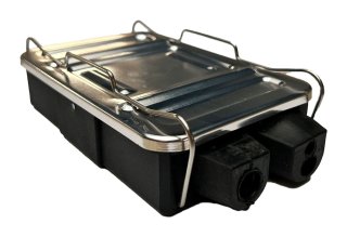 Kabelverbindingsdoos platte stekker 12-polig 145x92x34mm
