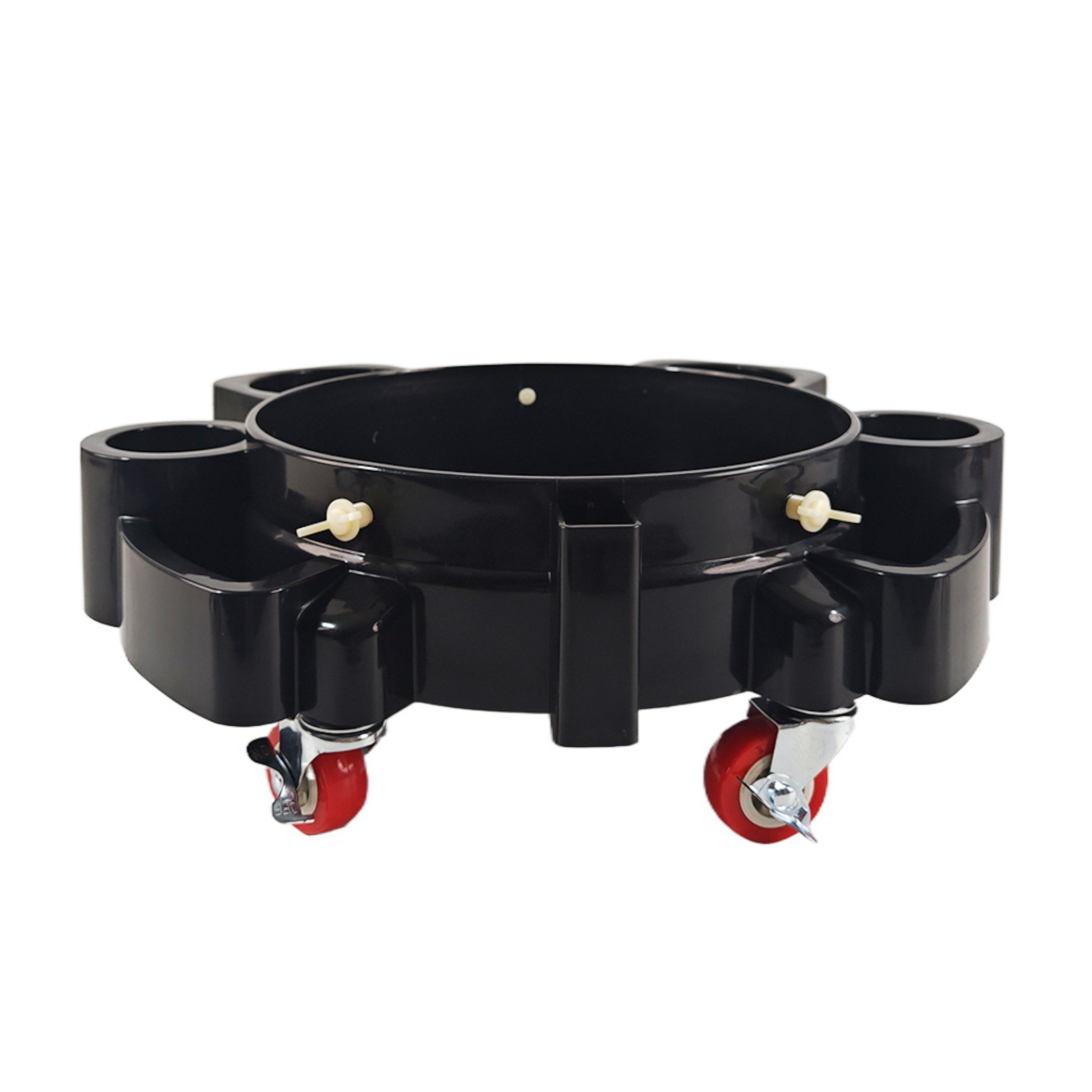FB BU-WH-FIBERONE BUCKET TROLLEY MET WIELEN, EMMERHOUDER OP WIELEN