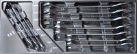 CUSTOR Open End Wrench Set Extra Thin, 10-Piece