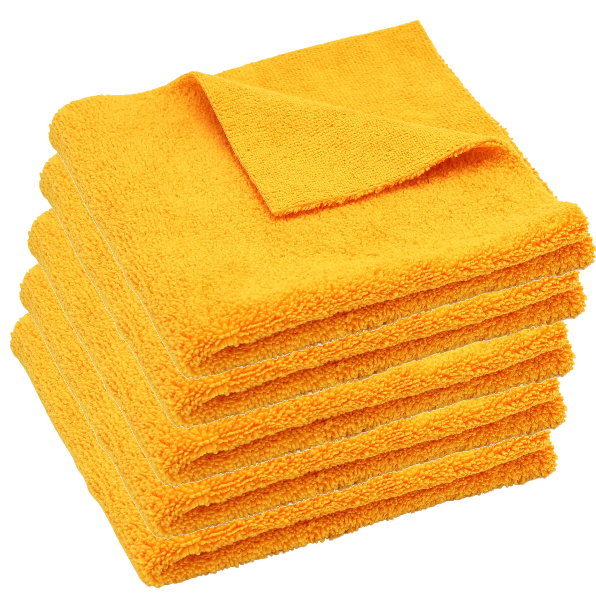 FB LA-YEL-FIBERONE FLOSSY MICROVEZELDOEK GEEL, 40X40CM, 400G, 5ST