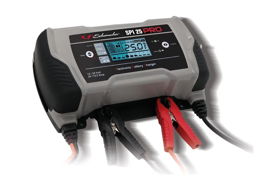 SCHU SPI PRO25 - SCHUMACHER SPI 25 PRO BATTERIJLADER VOOR AUTOSHOWROOM
