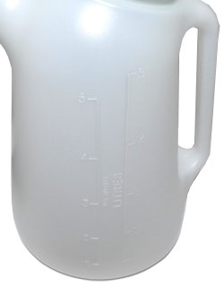 Measuring jug 5l with scale and black lid