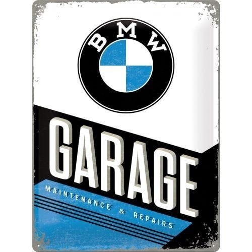 CZ 23211 - NOSTALGIC ART TIN SIGN 30X40CM BMW GARAGE