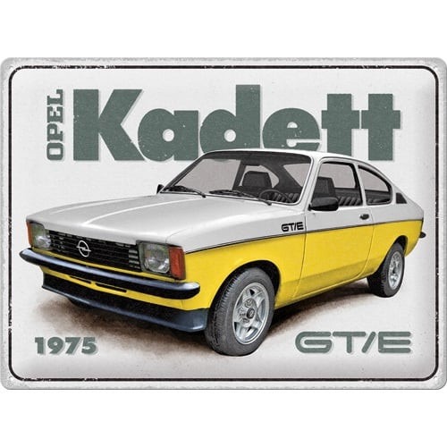 CZ 23377 - 'NOSTALGIC ART TIN SIGN 30X40CM OPEL KADETT
