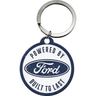 Nostalgic Art keychain Powered By Ford - Built To Last Ø 4 cm