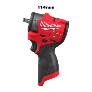 Milwaukee M12 Fuel 3/8" (10mm) sub-compacte slagmoersleutel met frictiering