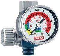 SATA 1/4" Air Pressure Regulator With Pressure Gauge