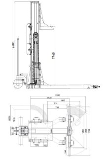 Isotech IEQ1013 pont élévateur mobile à colonne unique 2,5 tonnes monophasé 230V