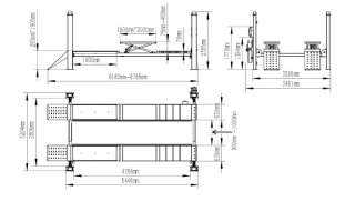 Isotech IEQ1019 4-post lift 5 ton