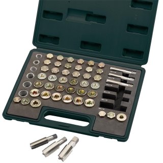 Kit de réparation de bouchon de carter Draper 120 pièces pour filetage endommagé