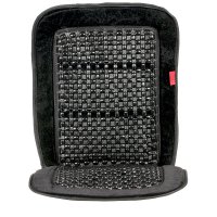 HEYNER Massage Cushion, Wooden Spheres, Black, Premium