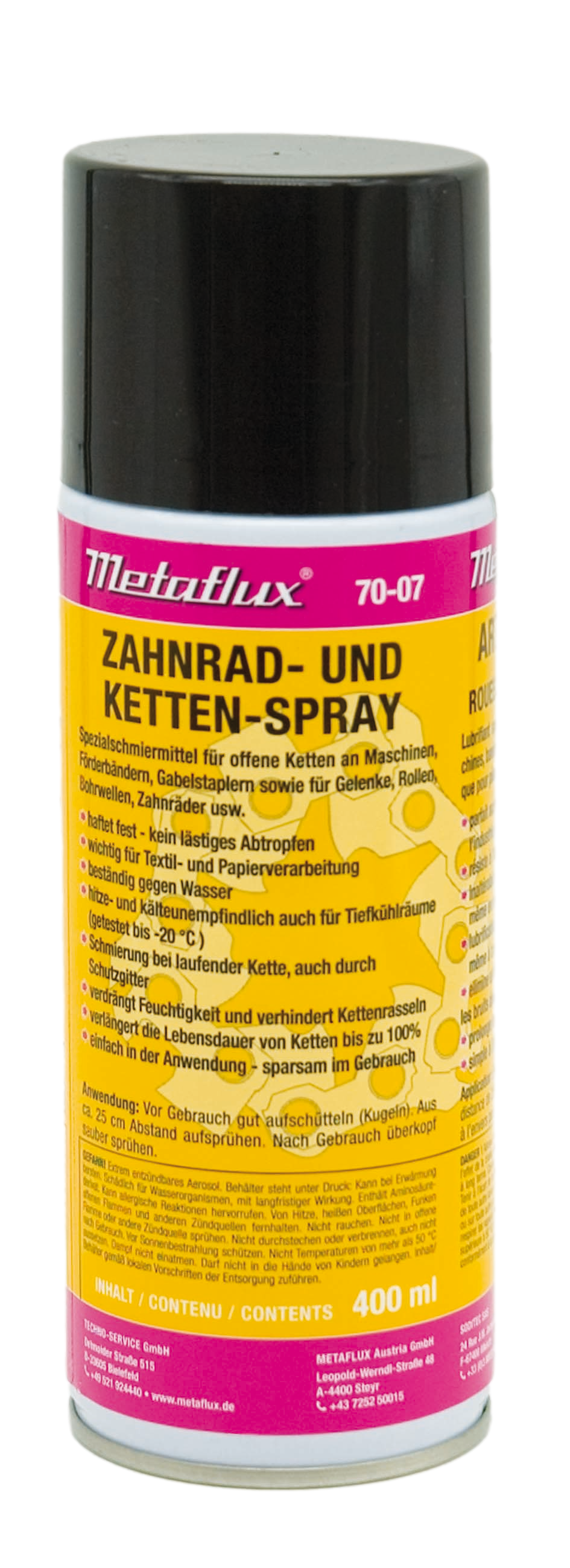 META 70-07-METAFLUX KETTING SPRAY, 400ML