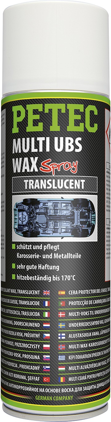 PETEC 73450 - Petec Bodemplaatbeschermende Wax Spray Transparant 500 Ml