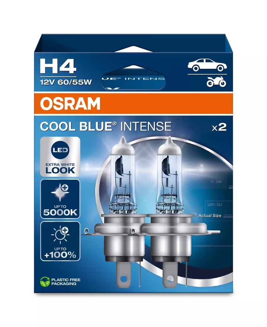 OSRAM 64193CBN-H4 OSRAM COOL BLUE INTENSE, 5000K