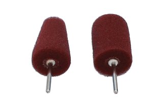 Power Tec Mini Foam Polijstkegels rood extra fijn (2 stuks)