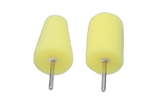 Power Tec mini foam polijstkegels geel medium (2 stuks)