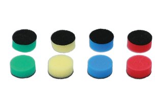 Power Tec Mini Foam Polijstpads Ø30mm (8 stuks)