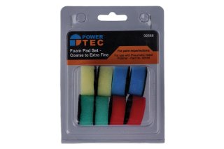 Power Tec Mini Foam Polijstpads Ø30mm (8 stuks)
