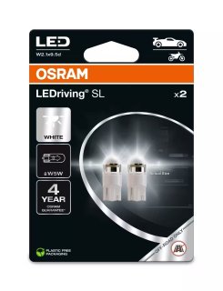 OSRAM LEDriving SL W5W, wit 6000K 12V LED lampen (2 stuks)