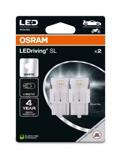 OSRAM LEDriving SL W21W wit 6000K 12V LED-lampen(2 stuks)