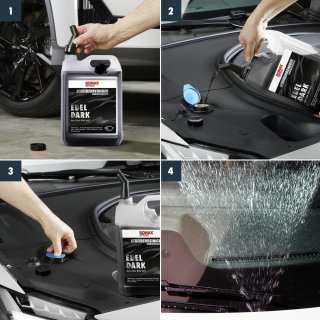 SONAX windshield washer fluid Edeldark with luxury perfume, 5L