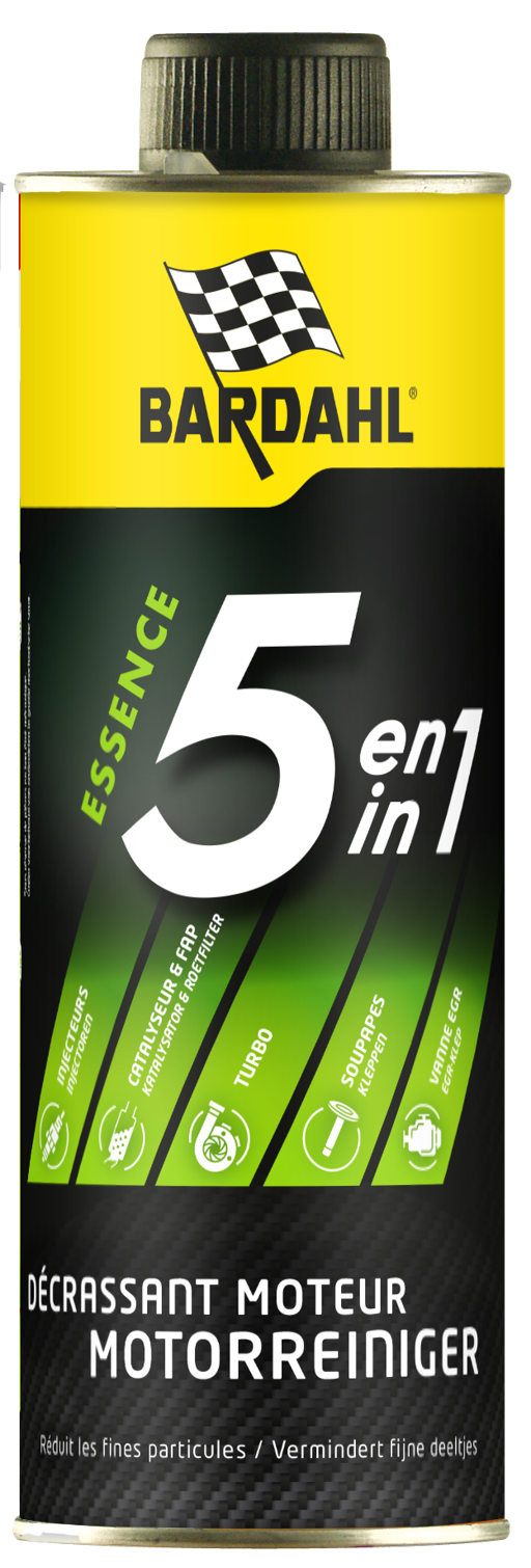 Bardahl Engine Cleaner Petrol 5-in-1, Petrol Additive, 500ml