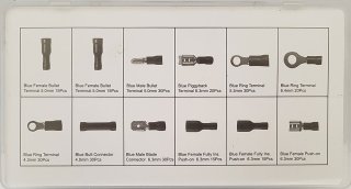 Weber Tools Assortiment Kabelschoenen Blauw, 280 Delig