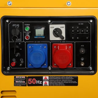 Valkenpower dieselgenerator geluidsgedempt 230V/400V 8 kW met AVR en ATS