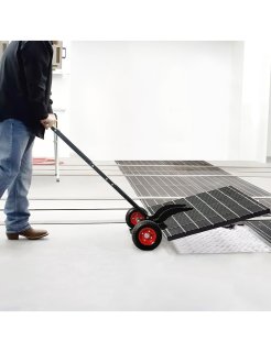 Chariot Alpha Equipment pour le retrait des grilles de cabine de peinture