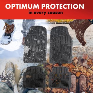 Jeu de tapis en caoutchouc universels Walser Priscus 4 pièces