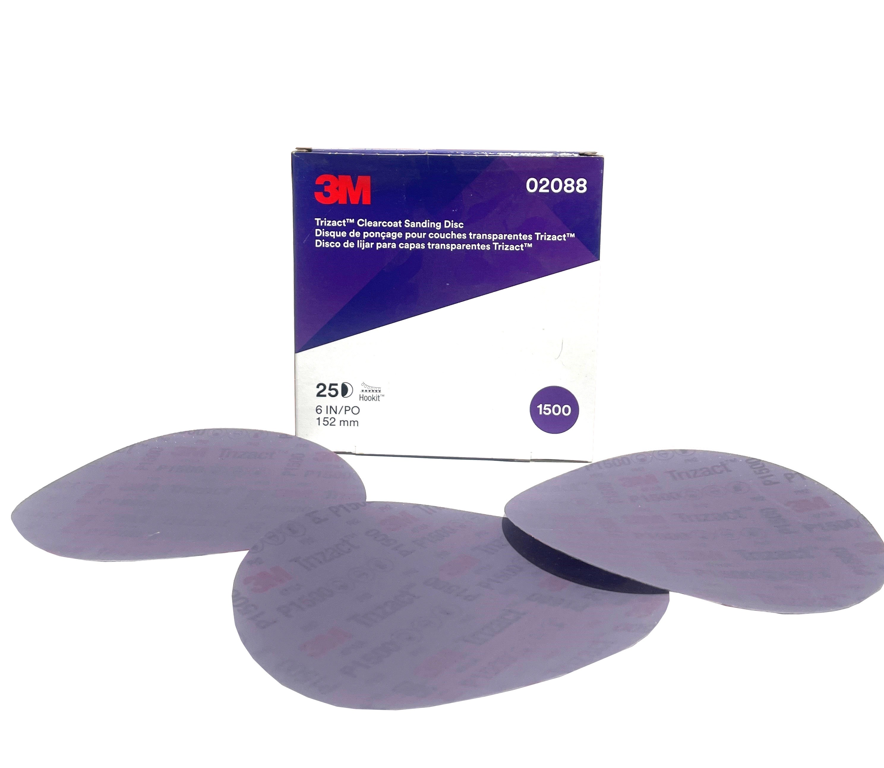 Disques abrasifs 3M Trizact Ø150mm P1500 (25 pièces)