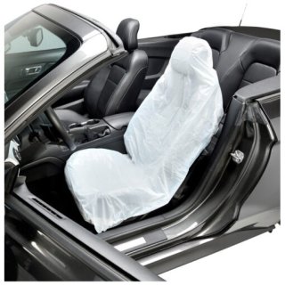 Plastic beschermhoes autostoel op rol 13 micron 500 stuks