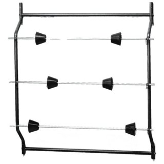 Wandhouder met 3 rolhouders voor stoelhoezen, vloermatten en bandenhoezen