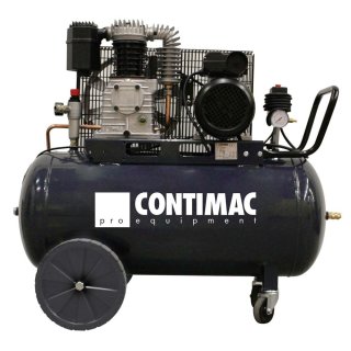 Compresseur Contimac CM455/10/100W avec cuve de 100 litres et pression de travail de 10 bars