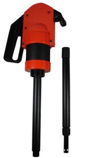 SAMOA rode kunststof hevelpomp voor chemicaliën, vat 205 liter