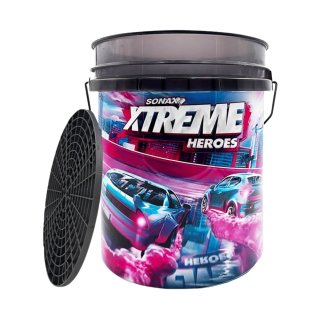 Kit de nettoyage auto SONAX avec seau, grit guard et couvercle, 7 pièces