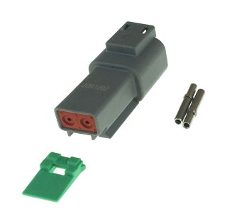 Deutsch plug DT04-2P 2-pin male set