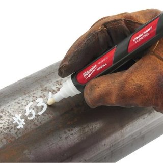 Marqueur de peinture blanc Milwaukee avec pointe acrylique durable