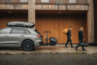 Coffre d’attelage rigide Thule Santu 260L pour porte-vélos