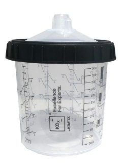 KCX Paint Cup System KPCS 600 ml 125 µm 50 stuks