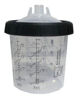 KCX Paint Cup System KPCS 600 ml 125 µm 50 stuks