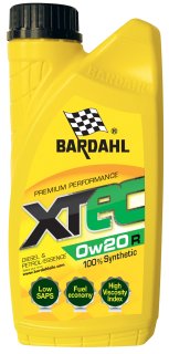 Bardahl 0w20 XTEC R engine oil 1L for optimal engine performance