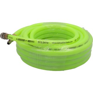 KS-TOOLS compressed air hose fluo green Ø 10mm, 10m long