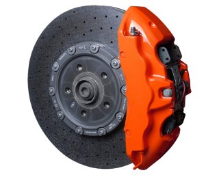 FOLIATEC Brake Caliper Paint Set Flame Orange 3 components