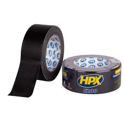 HPX Duct Tape Zwart 50mmx50m