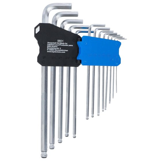 BGS Technic extra long inch hex key set 13-piece