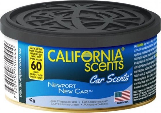 California Car Scents air freshener can Newport New Car scent