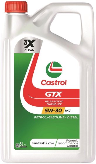 Castrol GTX 5W-30 RN17 motorolie 5 liter