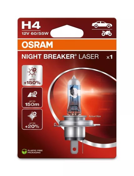 OSRAM Night Breaker Laser H4 lampe auto 12V 60/55W blister 1 pièce