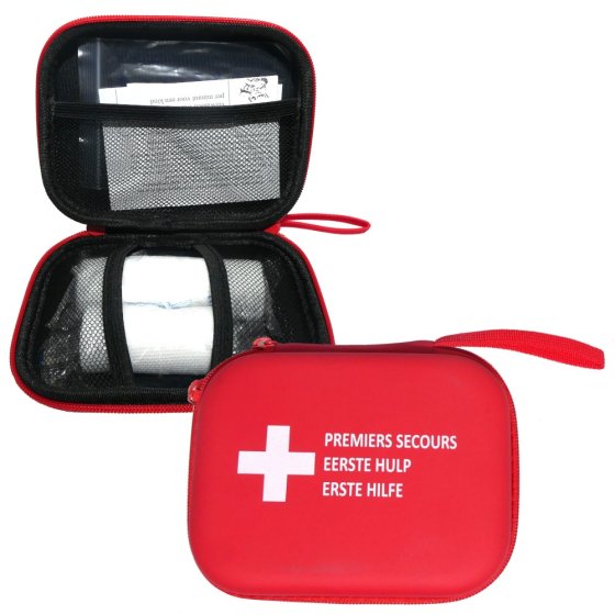 Car first aid kit with zipper medium red RD 15-03-68 art. 71